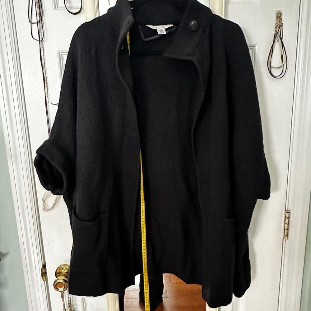 Lauren Conrad Black One Size Knit Button‎ Front Cardigan Sweater